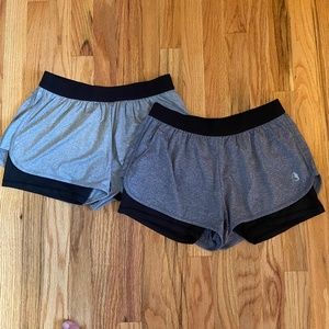 Pair of icyzone 2 in 1 workout shorts